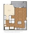 Athens 1 bed 1 bath Floor Plan Athens 1 bed 1 bath Floor Plan at Century Park Place, Morrisville, NC